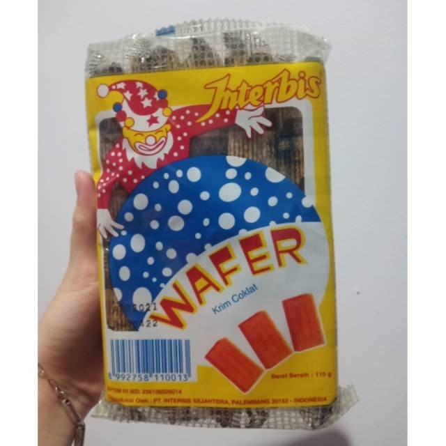 Jual INTERBIS WAFER CHOCOLATE BISCUIT 110G | Shopee Indonesia