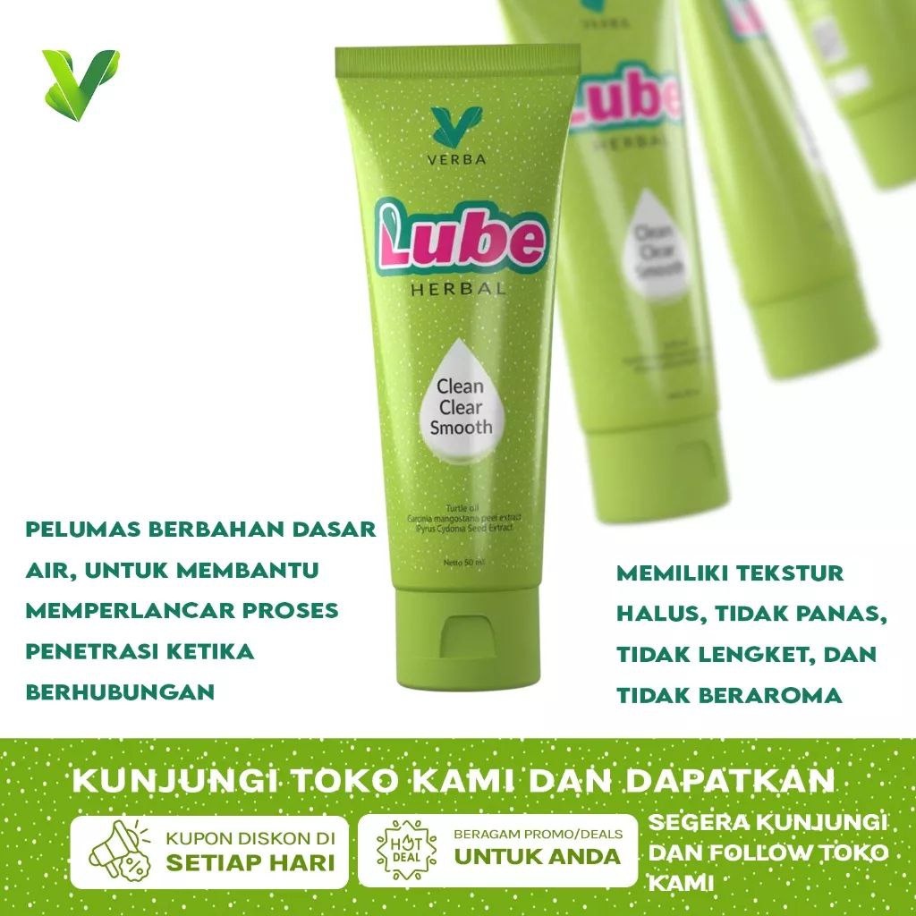 Jual Original Verbalube Pelumas Vagina Wanita Perang Sang 50 Ml