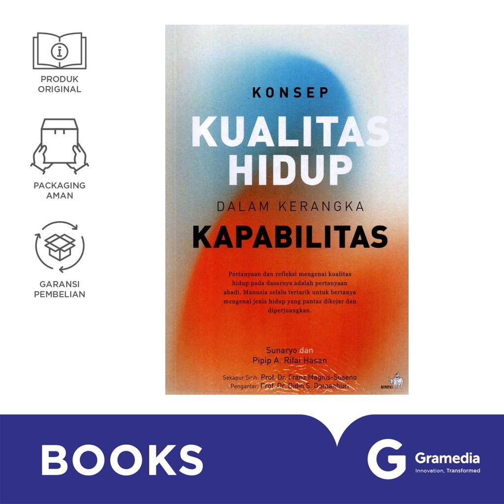 Jual Konsep Kualitas Hidup dalam Kerangka Kapabilitas (Sunaryo ...