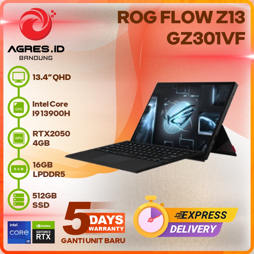 Jual ASUS ROG FLOW Z13 GZ301VF I9 13900H RTX2050 16GB 512GB 13.0QHD ...