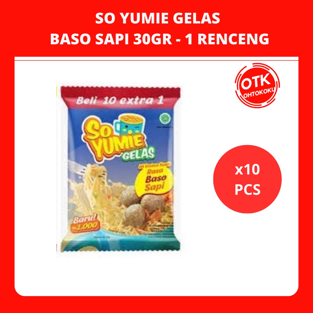 Jual So Yumie Gelas Baso Sapi X10pcs Shopee Indonesia