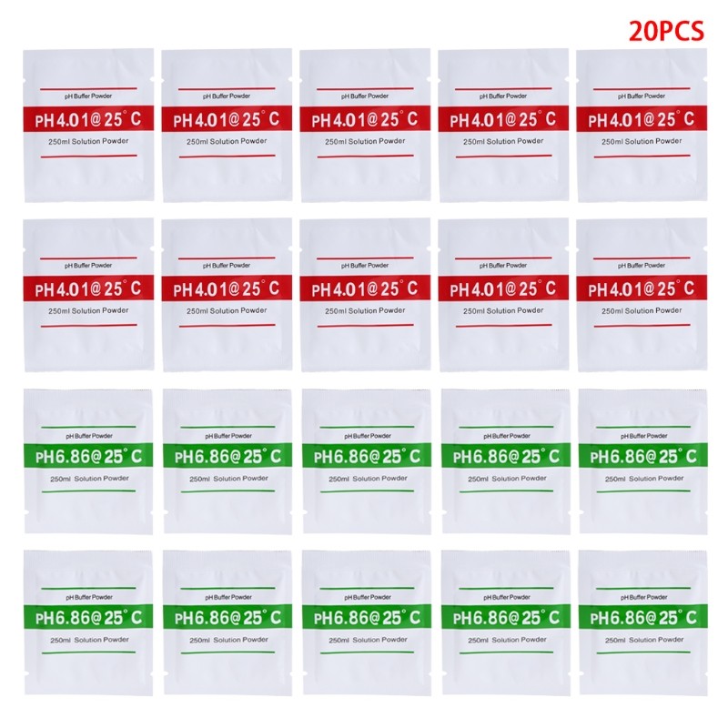 Jual pH Calibration Solution Packets 6.86/4.01 for pH Meter Accurate ...