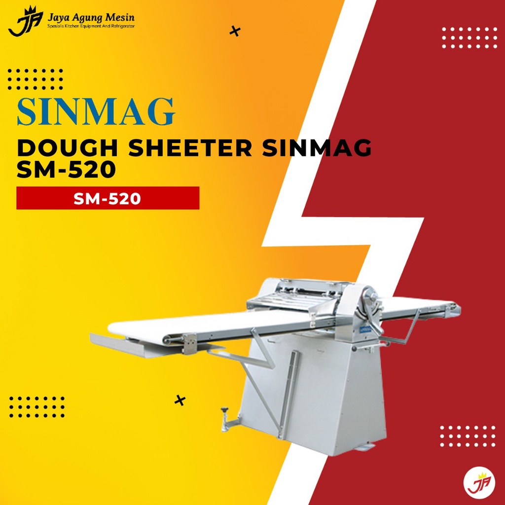 Jual Mesin Penipis Adonan Sinmag / SM520 HEAVY DUTY DOUGH SHEETER