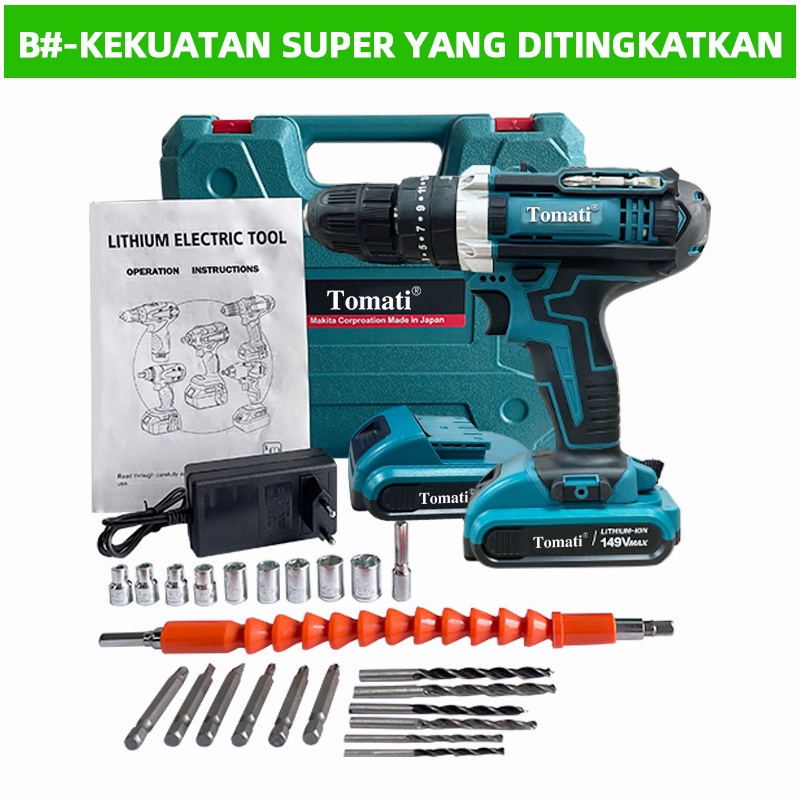 Jual Bonkyo Vf Bor Mesin Elektrik Drill Mm Set Reversible Mesin