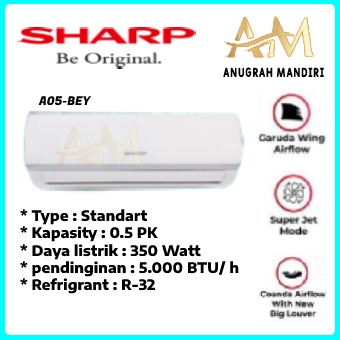 Jual AC SHARP 1/2 PK (05BEY) | Shopee Indonesia