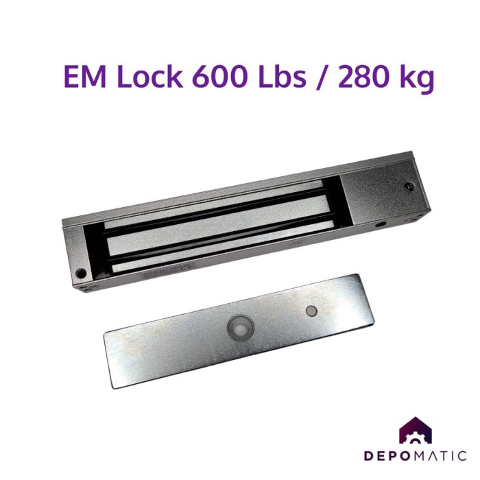 Jual Electromagnetic EM Magnetic Door Lock Mlock 600 Lbs 280 Kg Polos ...