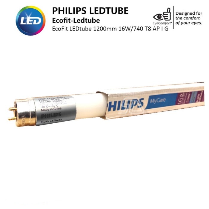 Jual PHILIPS Lampu EcoFit LEDtube 1200mm 16W 740 T8 AP I G | Shopee ...