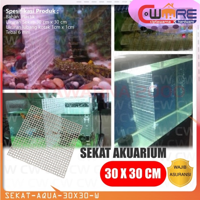 Jual Sekat Akuarium Ikan Aquascape Divider Holder Tray Egg Crate 30 x