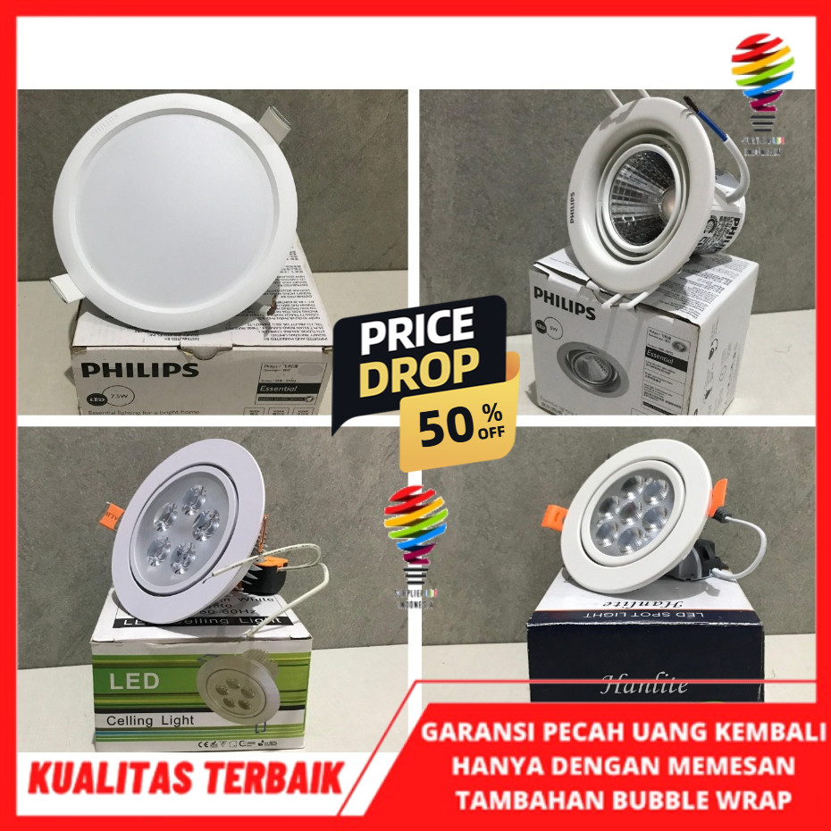 Jual FLASH SALE!!!Lampu LED Downlight Spotlight Putih Natural Kuning ...