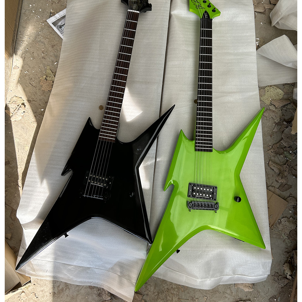 Jual Factory Unusual Shape 6 Strings Electric Guitar Rosewood Fretboard ...