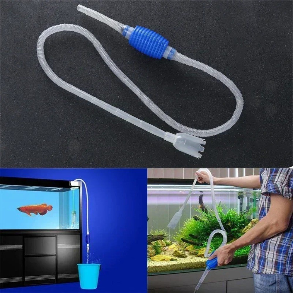Jual 1.4m Pipe Aquarium Siphon Fish Tank Syphon Vacuum Cleaner Pump ...