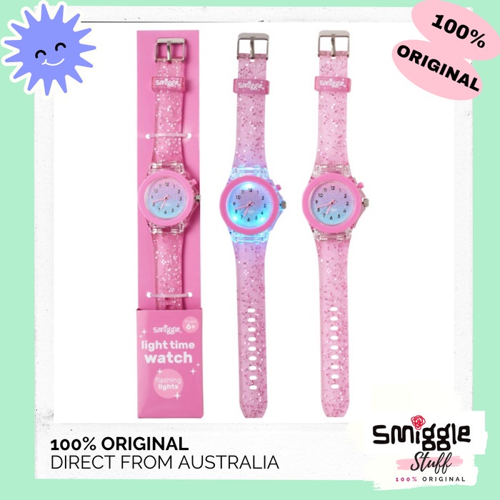 Jual SMIGGLE Deja Vu Flow Light Time ing Watch Jam Tangan Black