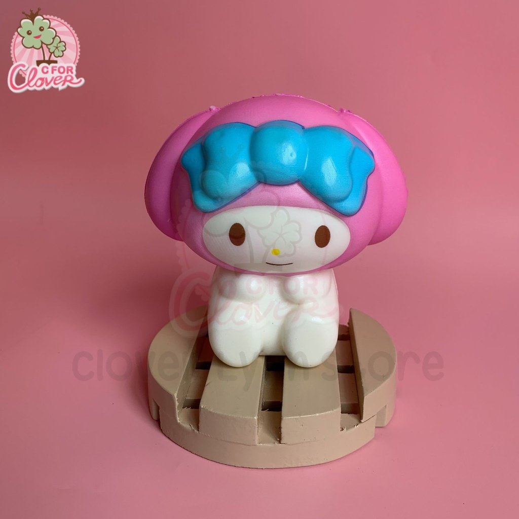 Jual CUTE CHARACTER SITTING SQUISHY WITH NET squishi unik slow soft ...