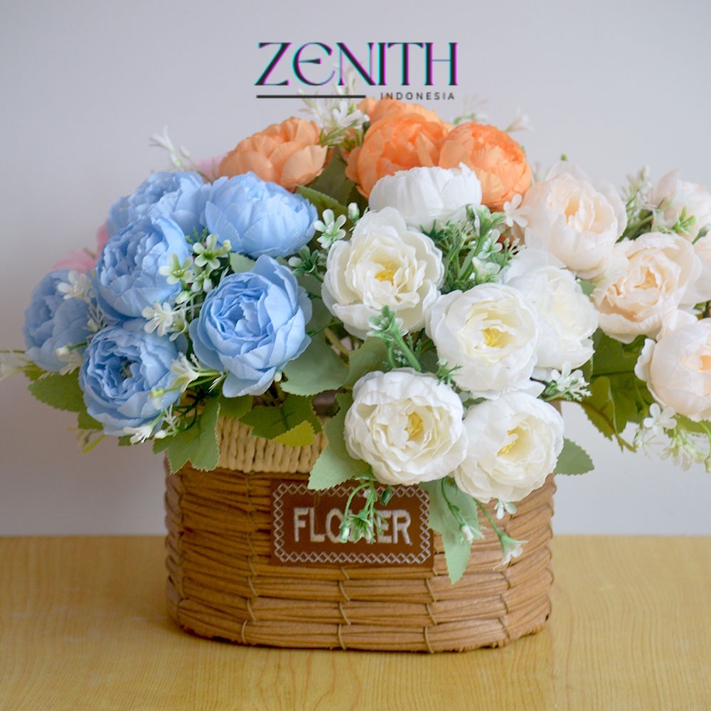 Jual Zenith - Bouquet bunga P96 NAMPEO Mawar Peony Enam Kepala ...