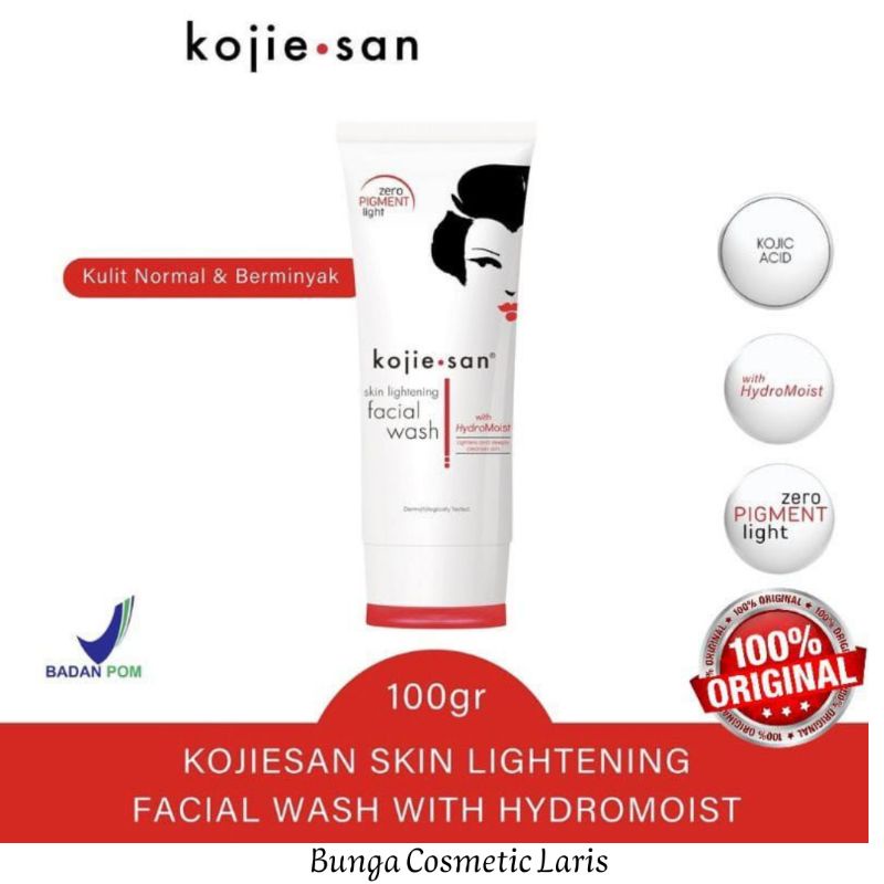Jual COD Kojie San Skin Lightening Face Wash With Hydromoist 100gr
