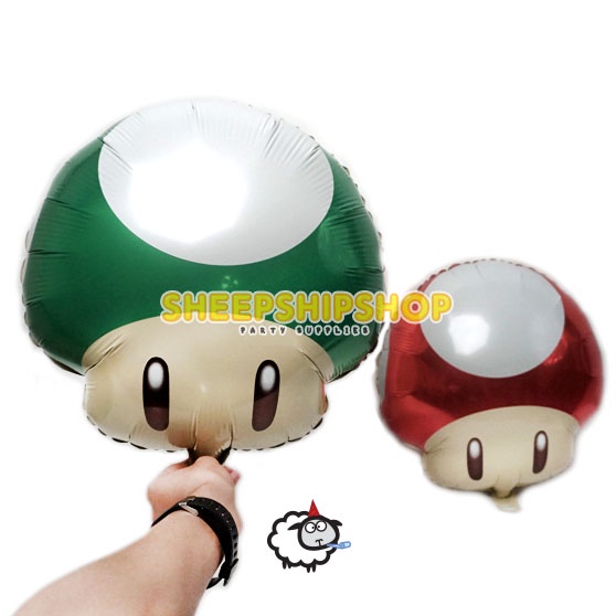 Jual BALON FOIL JAMUR MARIO BROSS Pesta Ulang Tahun Tema Super Mario ...