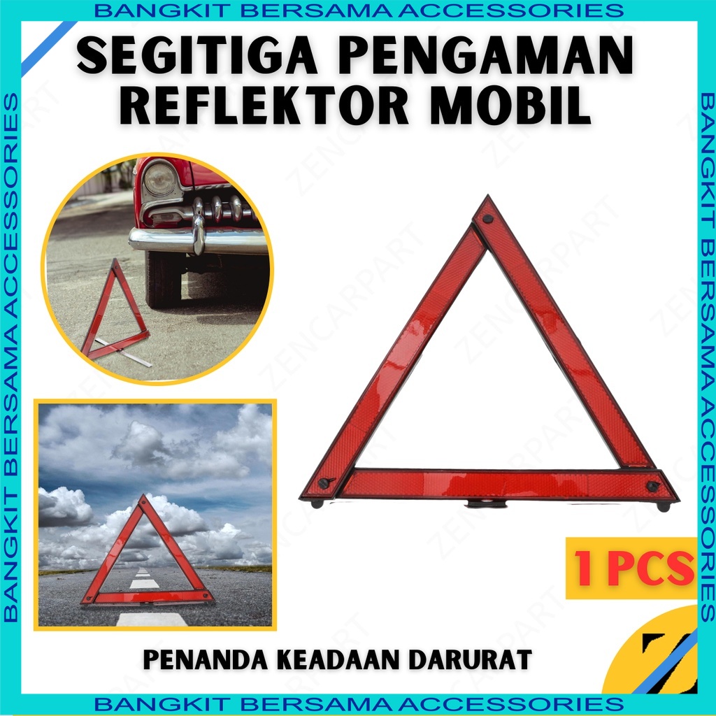 Jual Diskon Murah Segitiga Pengaman Reflektor Mobil Darurat Lipat