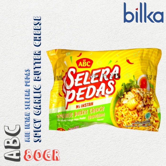 Jual Abc Mie Selera Pedas Spicy Garlic Butter Cheese 80gr Shopee