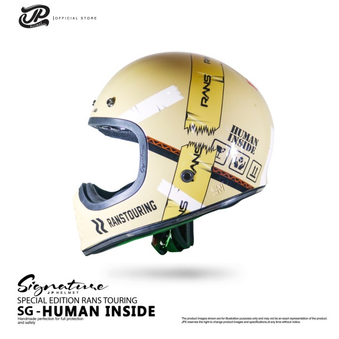Jual Helm JP Retro Signature SG-Human Inside/Rans Special Edition ...
