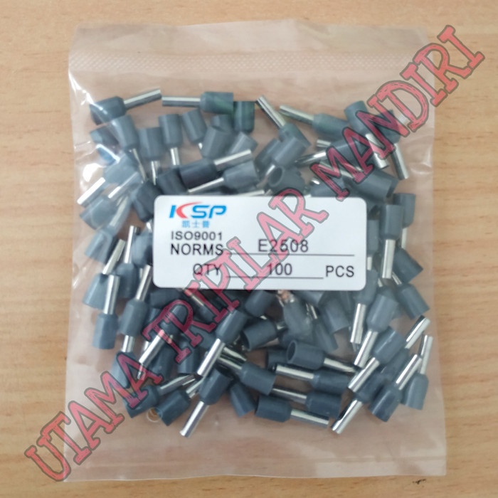 Jual Kabel Skun Ferrules Mm Insulated Ferrules Ksp E Abu Abu