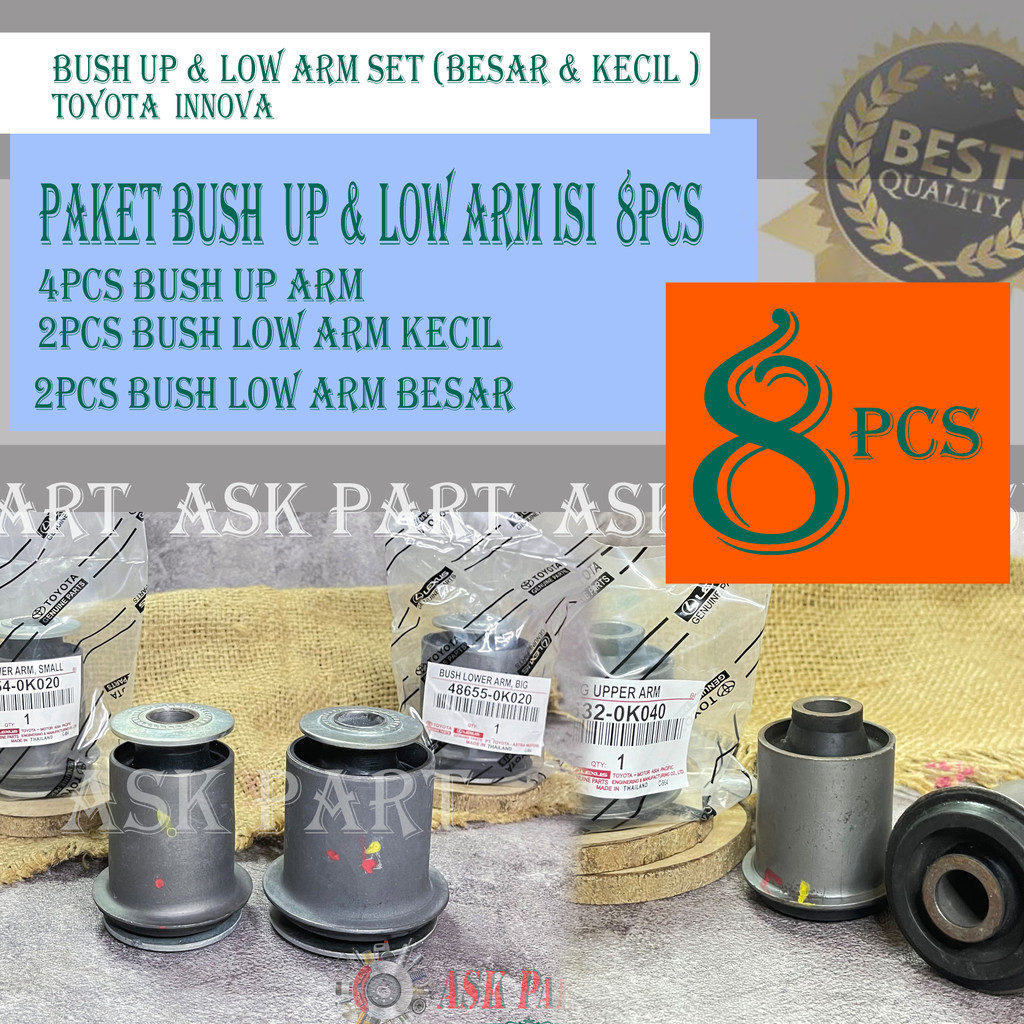 Jual BUSH BOS BUSHING ARM UP LOW ATAS BAWAH SET TOYOTA INNOVA INOVA ...