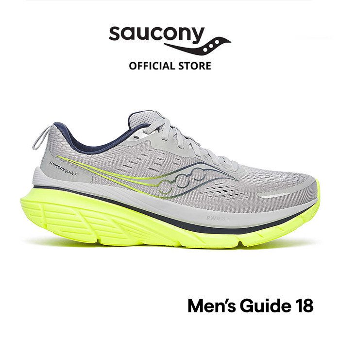 Jual Sepatu Lari Pria SAUCONY Shoes Guide 18 Men Cloud Citron