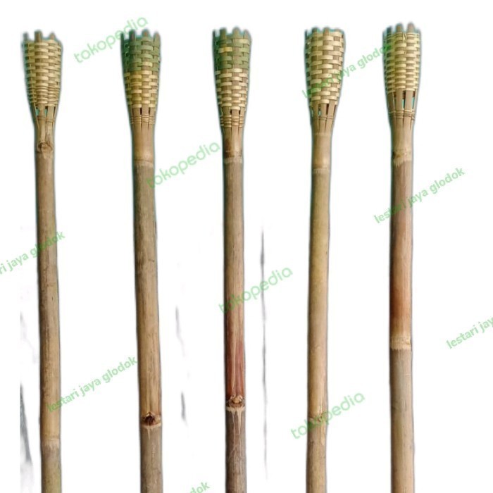 Jual obor bambu ukuran 1.3 meter komplit sumbu+botol | Shopee Indonesia