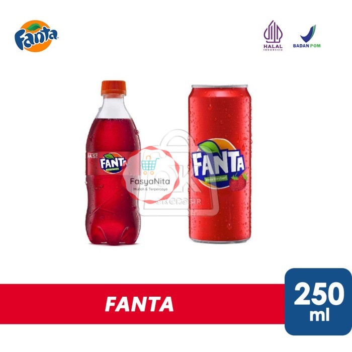 Jual Fanta Strawberry Minuman Soda Rasa Stroberi (250 ml) - Botol 250ml ...