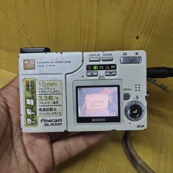 Kamera Kyocera Finecam SL400R Rare Digicam