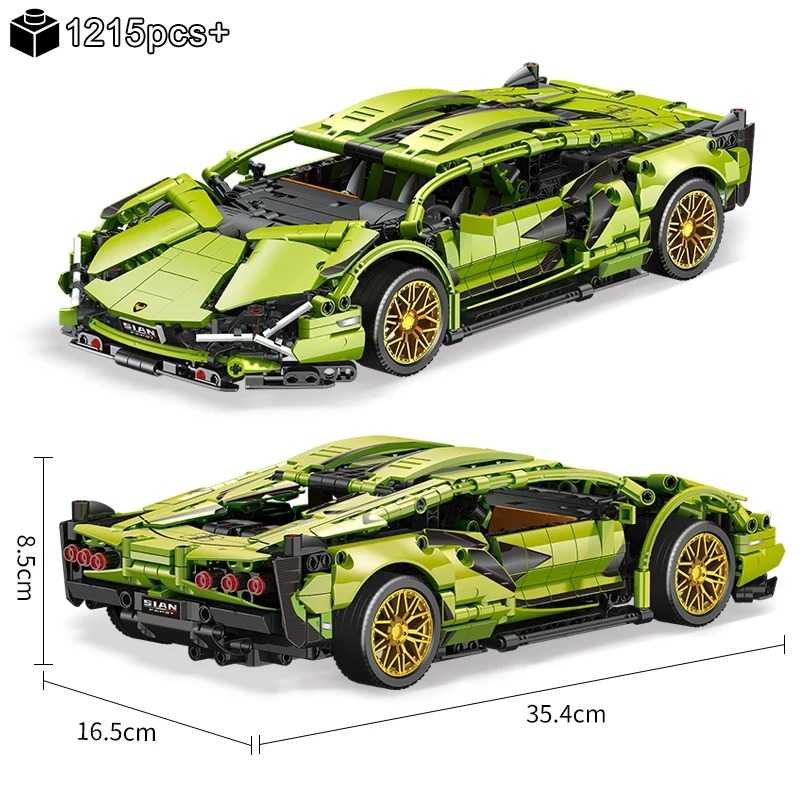 Jual TECHNOLMODEL Remote Control 1215pcs Mainan Lego Bricks Rakit Mobil ...
