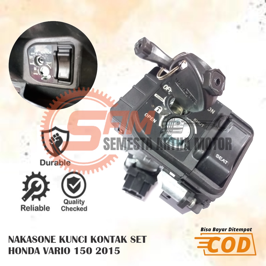 Jual Nakasone Kunci Kontak Set Honda Vario 125 150 LED Fi Key Starter Switch KZR Injeksi