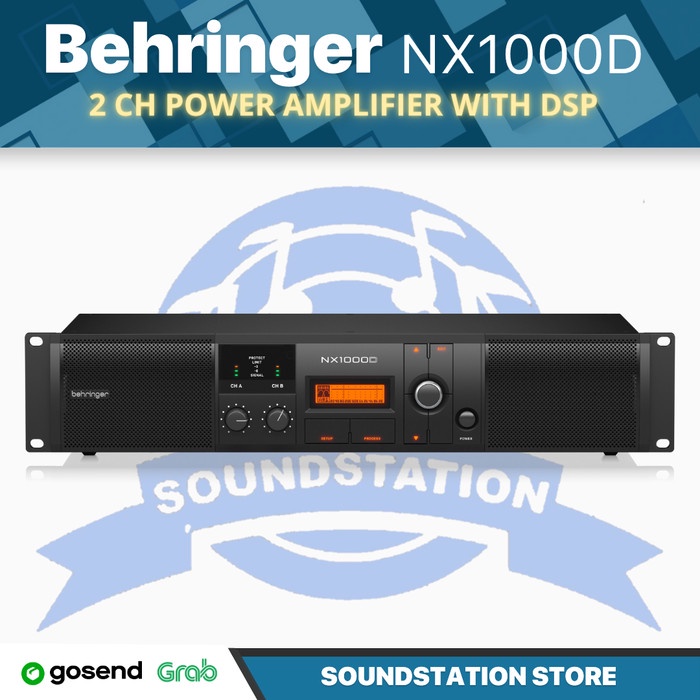 Jual Behringer NX1000D Power Amplifier with DSP Mixer 2 ch Class D