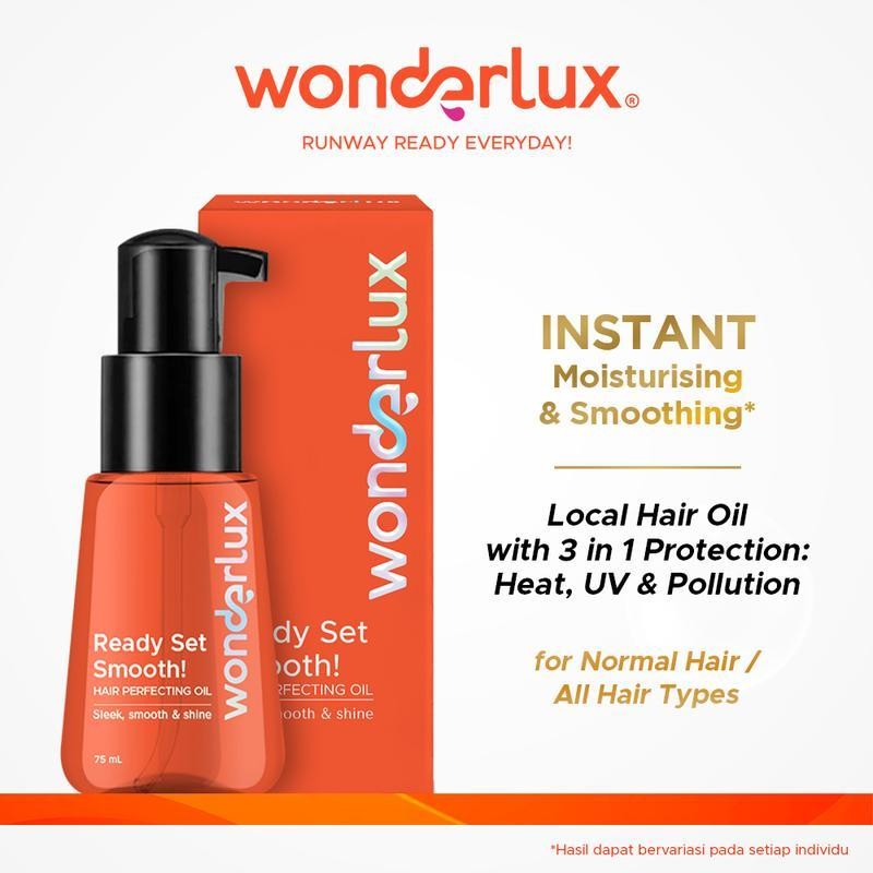 Jual Wonderlux Ready Set Smooth Hair Perfecting Oil 75ml Vitamin Hair ...