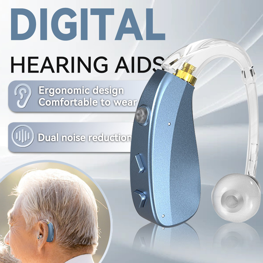 Jual BTE Deaf Hearing Aids Rechargeable Elderly Hearing Aid The ...