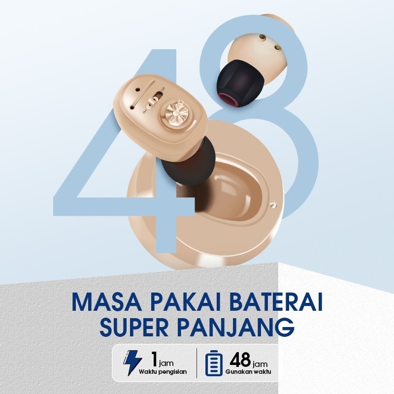 Jual COD Mini Alat bantu dengar yang dapat diisi ulang original hearing ...