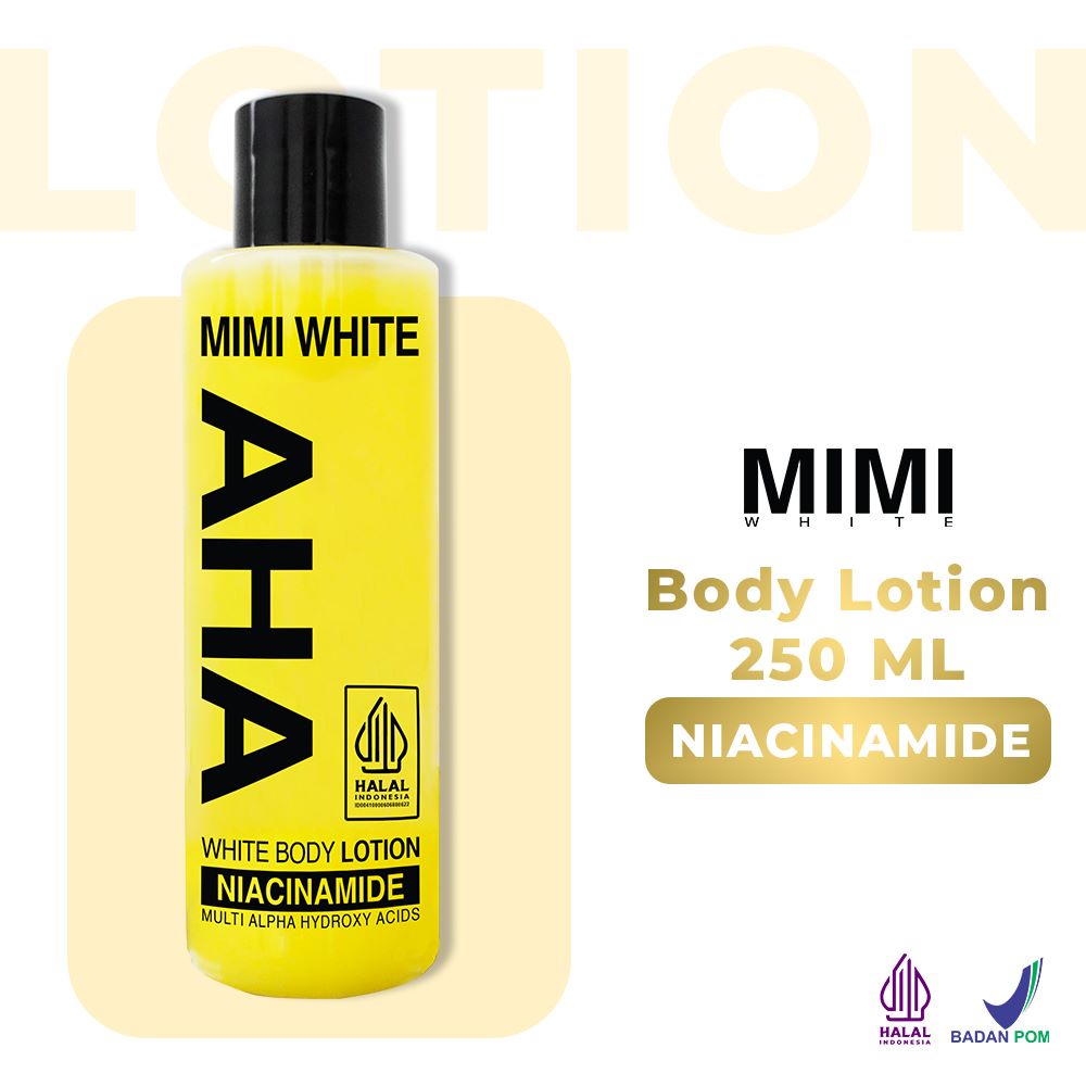 Jual ORI 100 MIMI WHITE AHA Body Lotion 250 ml Shopee Indonesia
