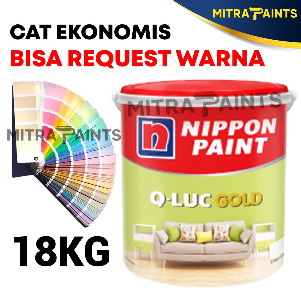 Jual QLUC GOLD NIPPON PAINT 18 KG PAIL / CAT TEMBOK INTERIOR EKONOMIS