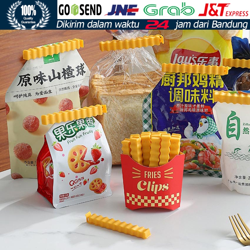 Jual 12Pcs Klip Penutup Kemasan Makanan / Penjepit Snack Food Klip ...