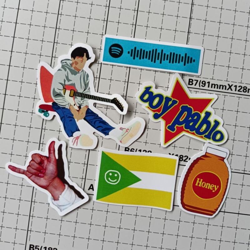 Jual Sticker Pack Musician Boy Pablo Olivia Rodrigo Rex Orange County ...