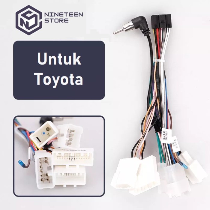 Jual Kabel Soket Toyota Agya Avanza Rush Yaris Raize Camry Headunit Android Shopee Indonesia