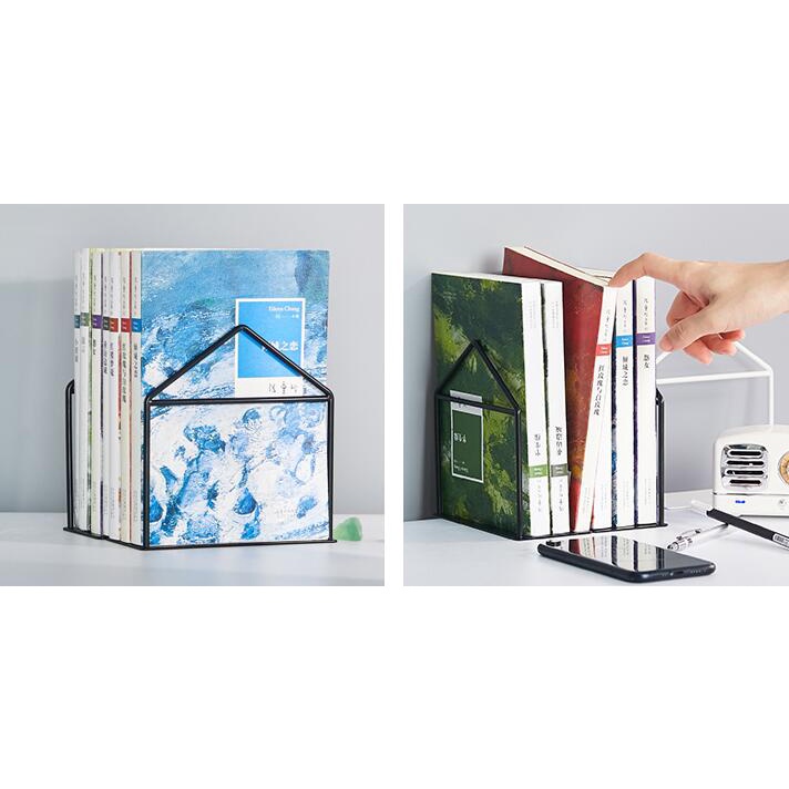 Jual Verturewire Paket Pembatas Buku Besi / Bookshelf A (Triangle ...