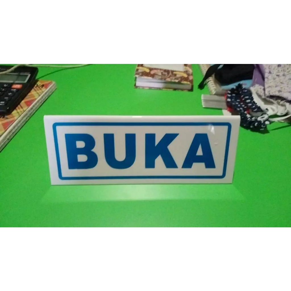 Jual Papan Akrilik Buka Tutup Meja | Sign Akrilik Buka Tutup | Shopee ...