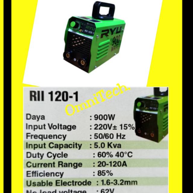 Jual Mesin Travo Trafo Las Listrik Inverter A Ryu A W