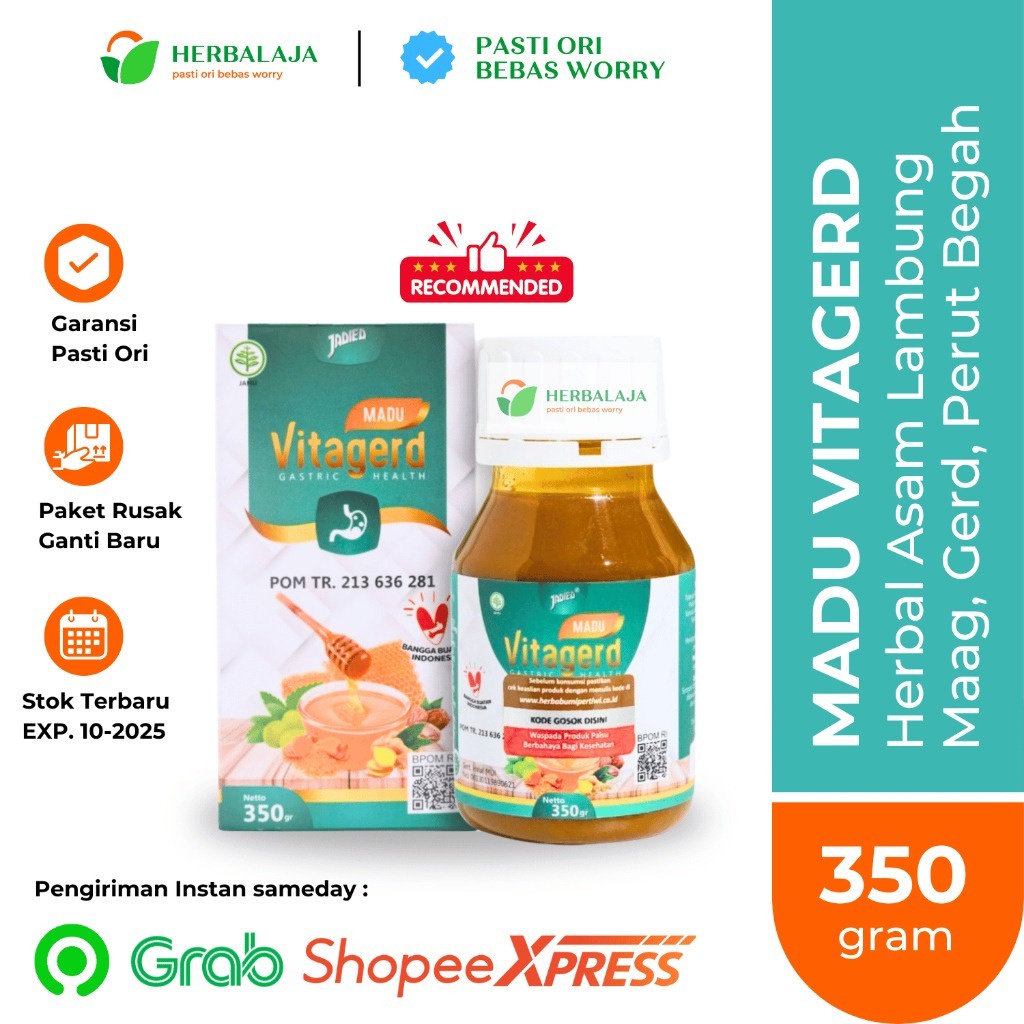 Jual Madu Vitagerd Original Untuk Asam Lambung Maag Gerd Ampuh Shopee