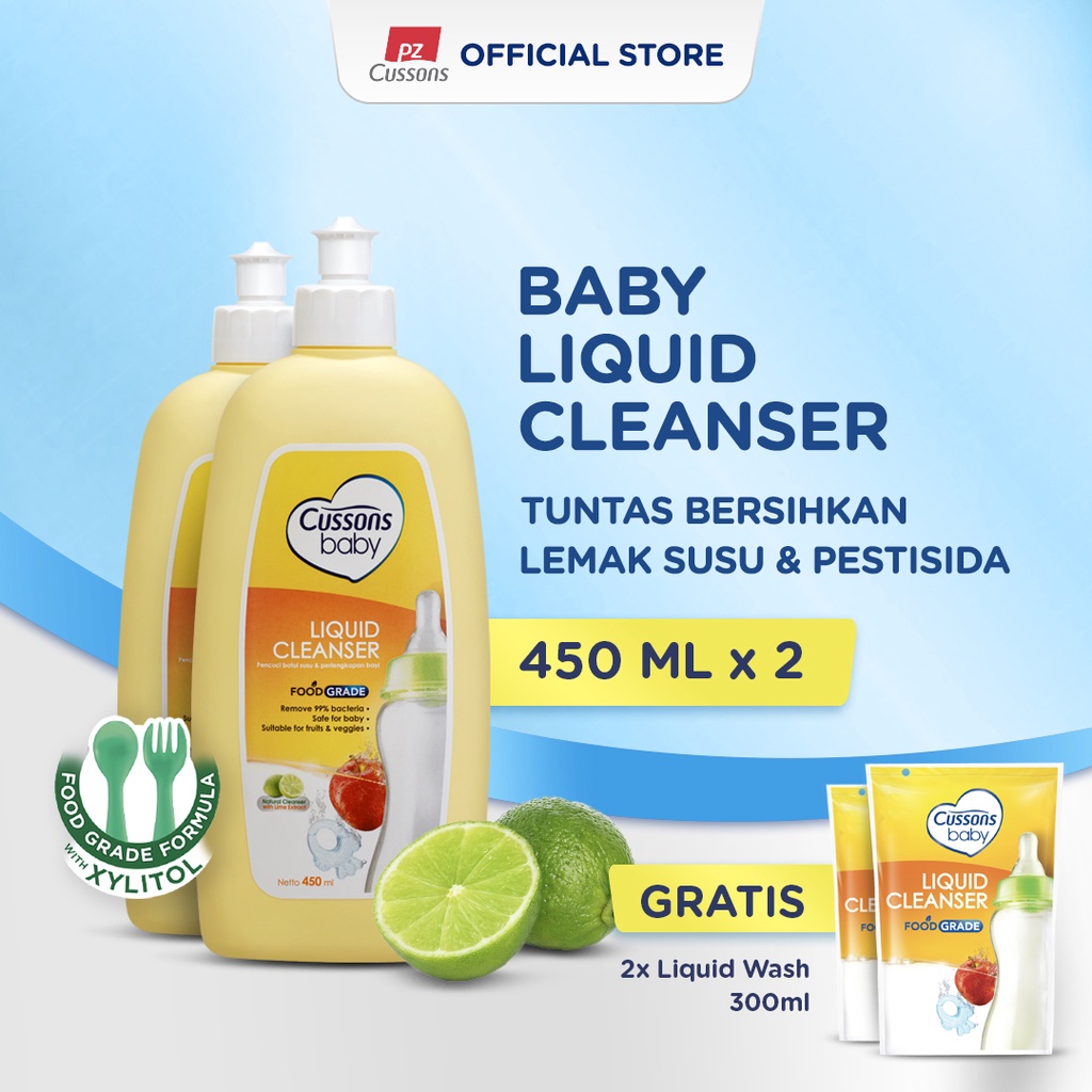 Jual Buy 2 Cussons Baby Liquid Cleanser Bottle 450ml - FREE 2 Liquid ...