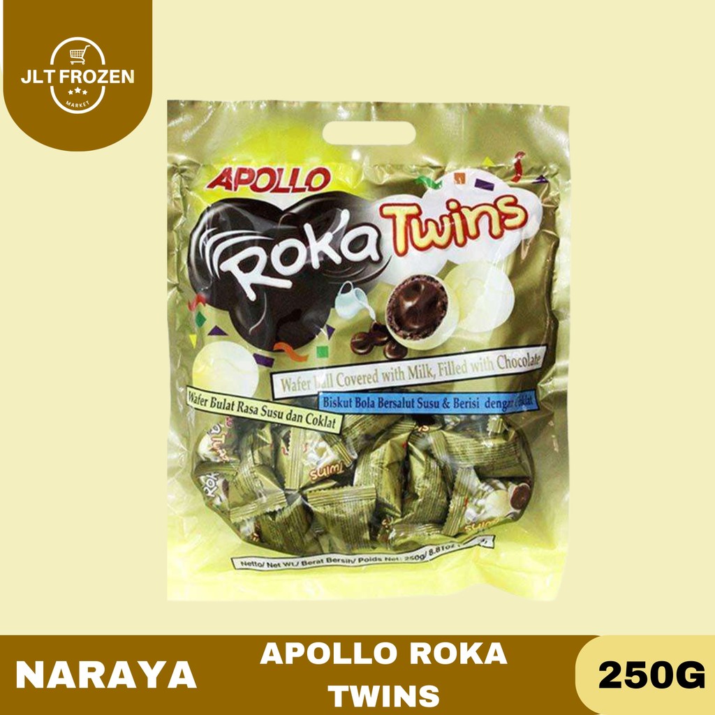 Jual Apollo Roka Wafer Ball / Snack Ringan Rasa Twins / koko / Susu ...