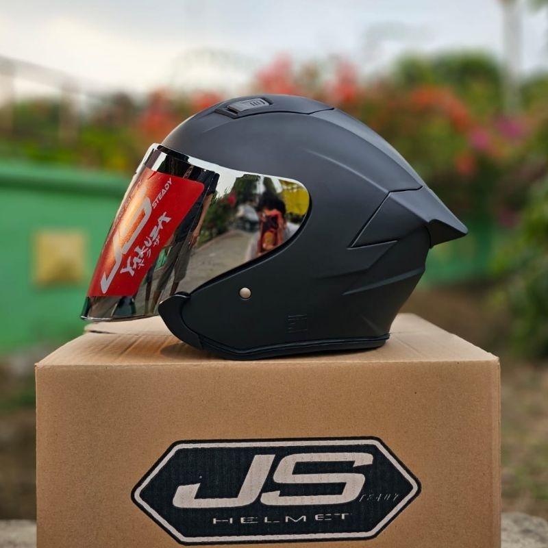Jual HELM TTC JS YAKUZA HALF FACE PAKET GANTENG FREE PAKING KARDUS