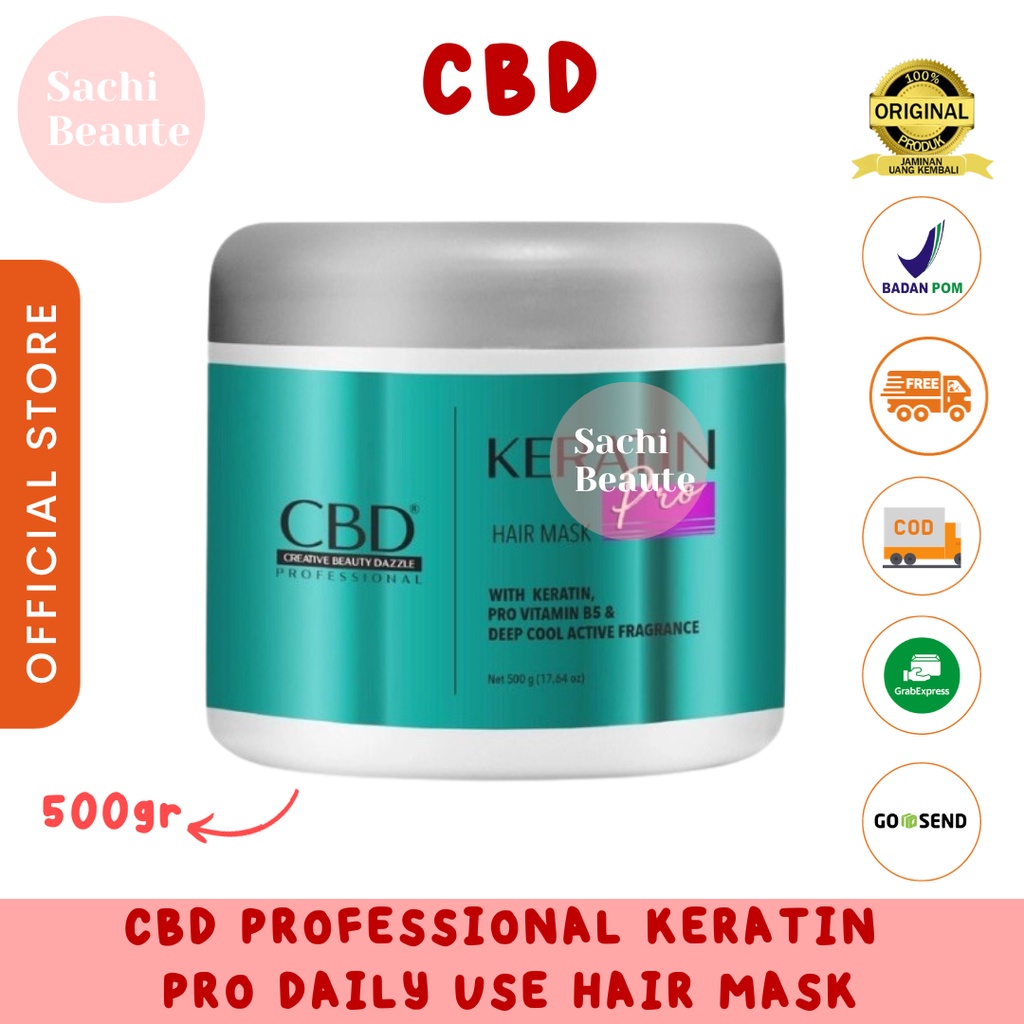 Jual CBD Professional Keratin Pro Daily Use Hair Mask (Masker Rambut ...