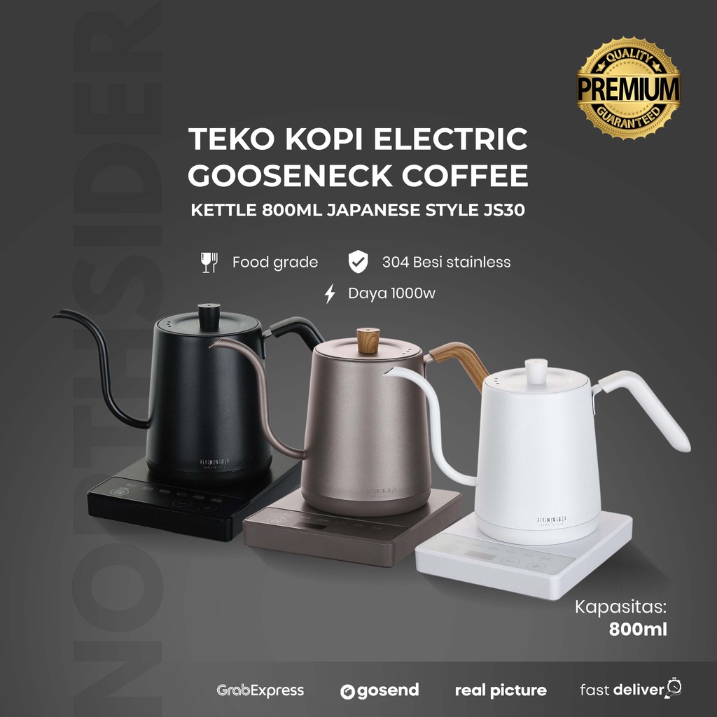 Jual Jinsei Teko Kopi Electric Gooseneck coffee kettle Japanese ZK