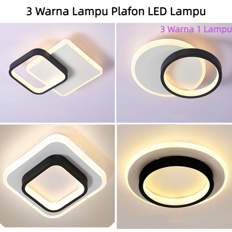 Jual 3 Warna Lampu Plafon LED Lampu Hias Rumah Ruang Tamu Kamar